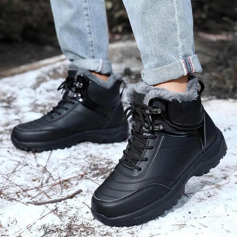 Leatherwork Boots - Erkek Ayakkabıları Yeni Kışlık Kar Botları