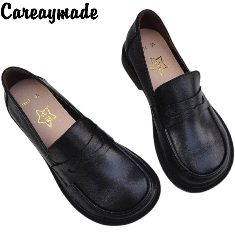 Leather Work Is - Careaymade-gündelik kadın ayakkabısı Oxford ayakkabı üzerinde