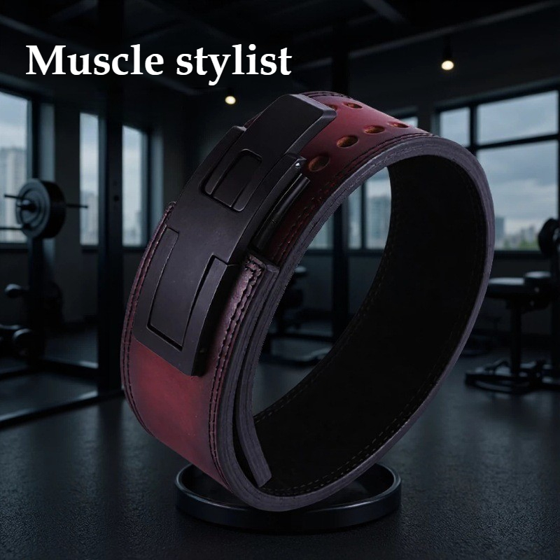Leather Workout Belt - Halter Kemeri Tam Deri Sığır Derisi