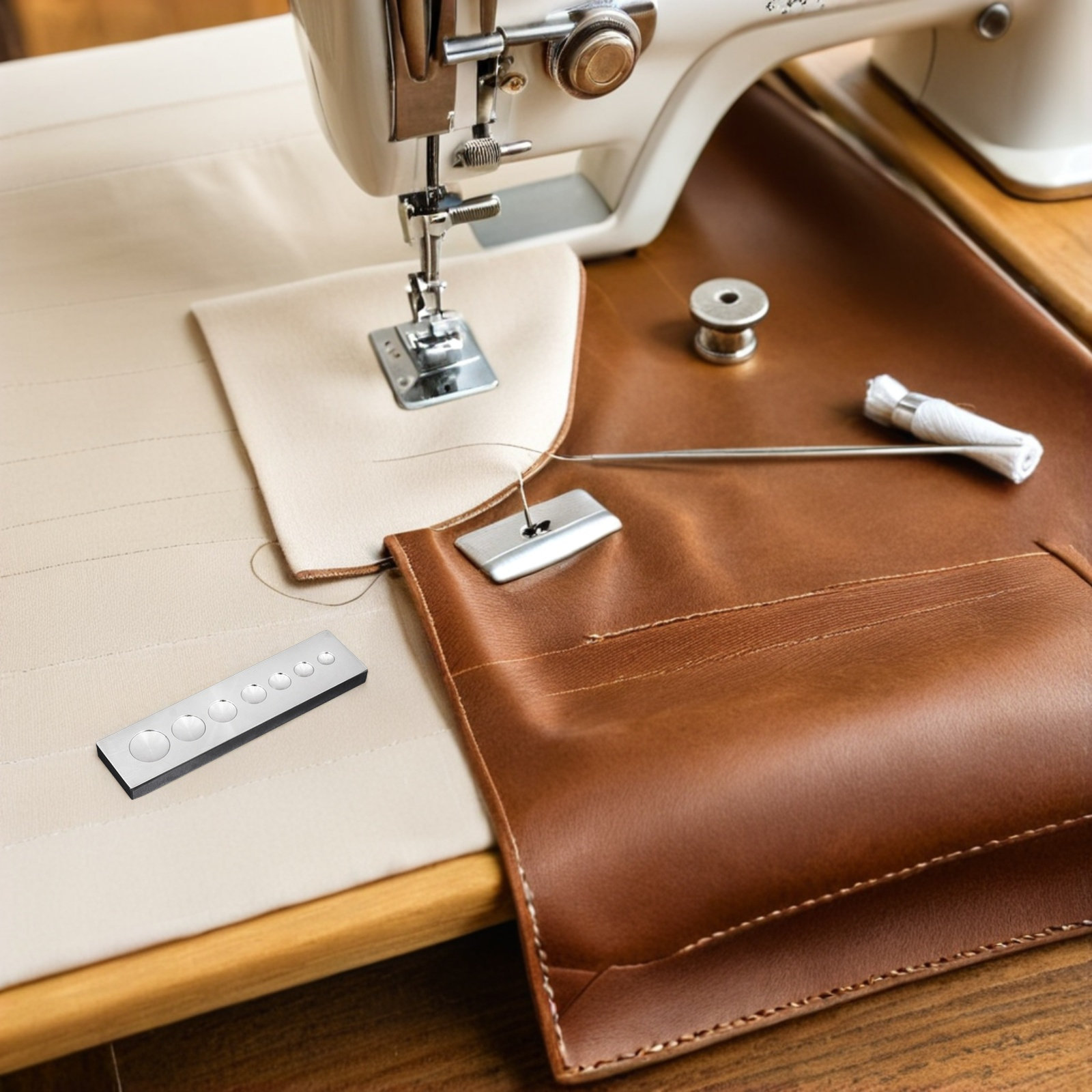 Leatherwork Rivet Setter - 2 Parça El Sanatları Aleti Delme