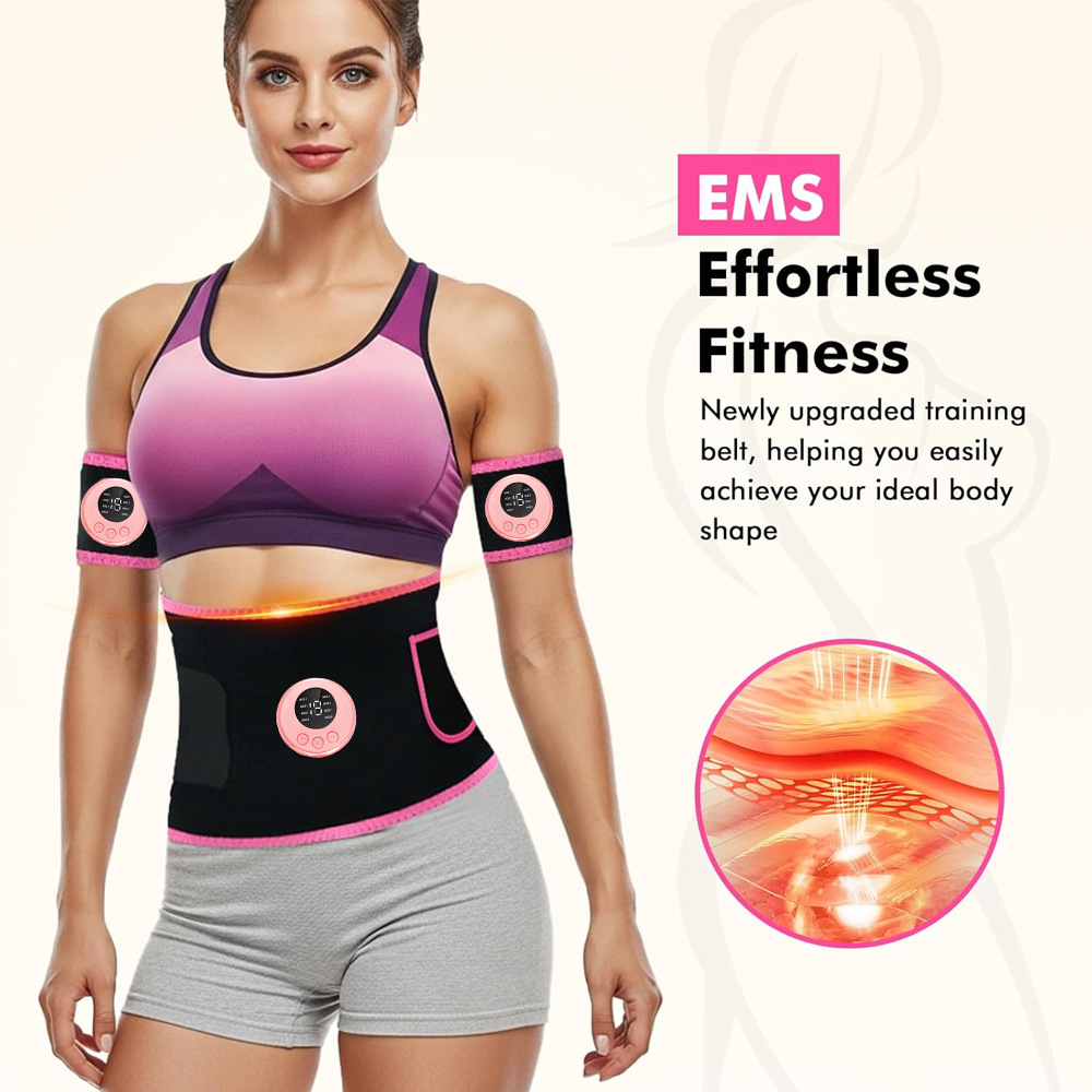Leather Workout Belt - EMS Kas Stimülatörü - Ab Trainer