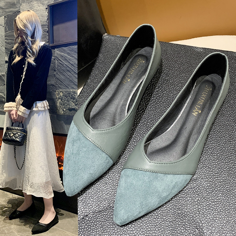 Leather Working - Kadınlar için düz siyah deri ayakkabılar