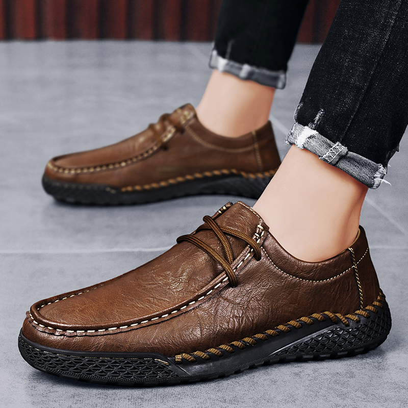 Leatherwork Essentials - 2025 İş elbisesi Temel Ayakkabılar bağcıklı