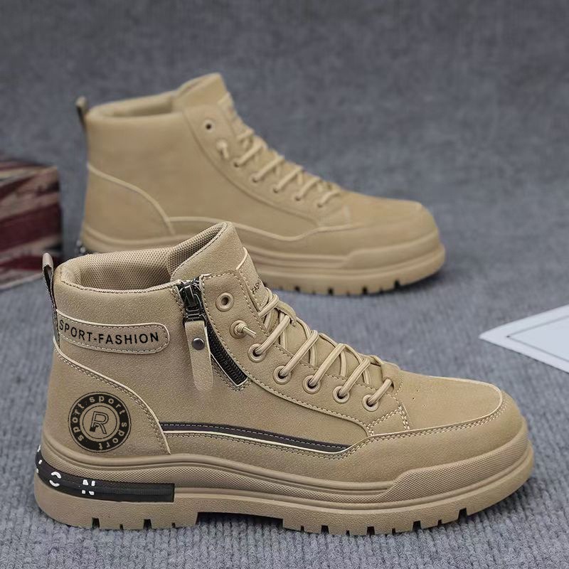Leatherwork Boots - Erkekler Retro Yüksek Top İş Botları