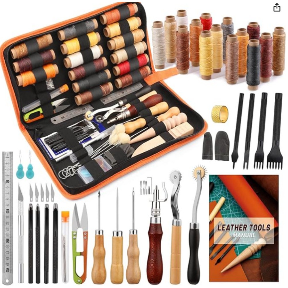 Leatherwork Beginner Tools - Deri Çalışma Araçları Pratik Deri El