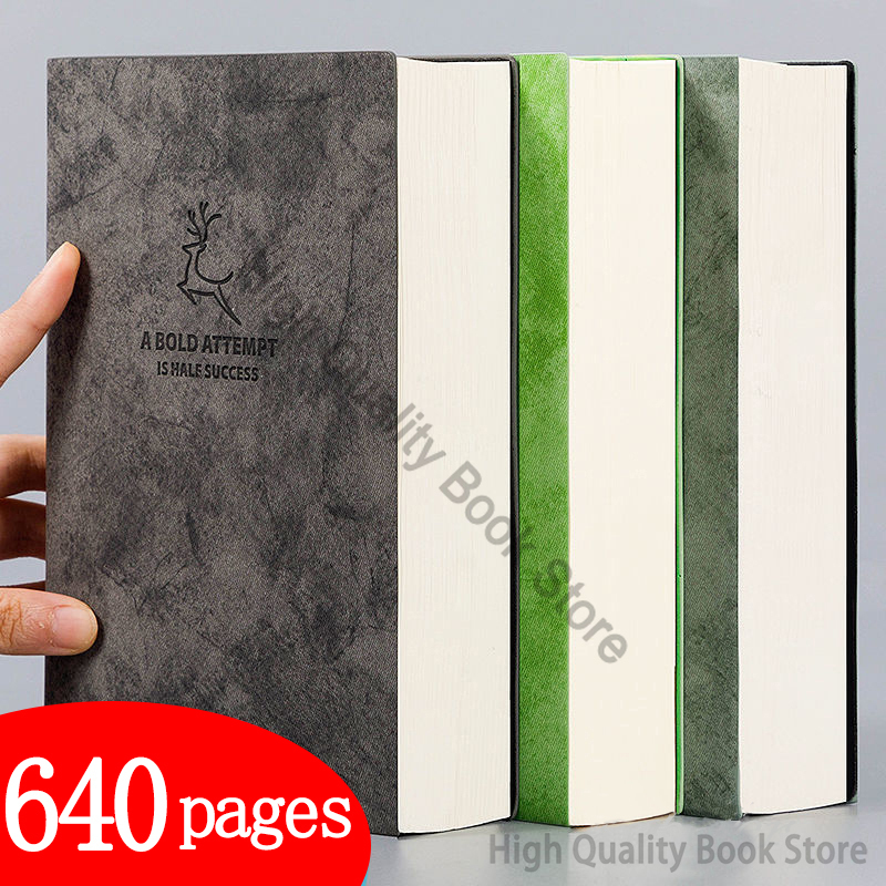Leatherwork Journal - Süper kalın boş kitap, 80gsm,320 yaprak