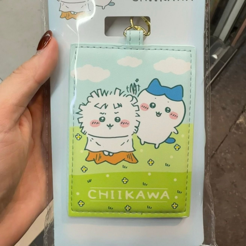 Leather Work Japan - Chiikawa Anime Baskılı PU Kartlık Çıkarılabilir
