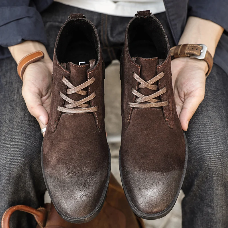 Yeni İnek Derisi Süet Bilek Bo - Leatherwork Boots incelemesi ve fiyatı