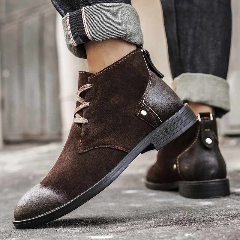Yeni İnek Derisi Süet Bilek Bo - Leatherwork Boots incelemesi ve fiyatı