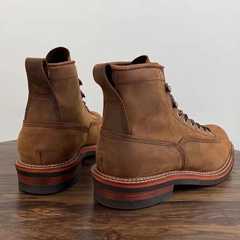 Vintage İngiliz Erkek yarım çi - Leatherwork Boots incelemesi ve fiyatı