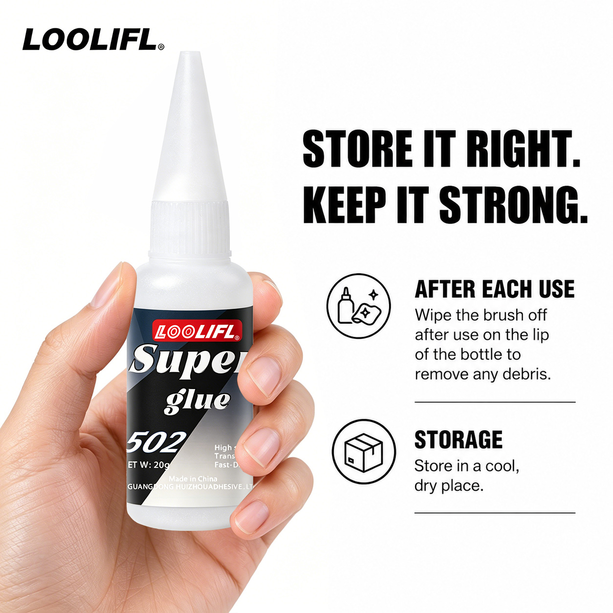 Loolifl-502-20Ml Anında Yapışa - Leather Working incelemesi ve fiyatı