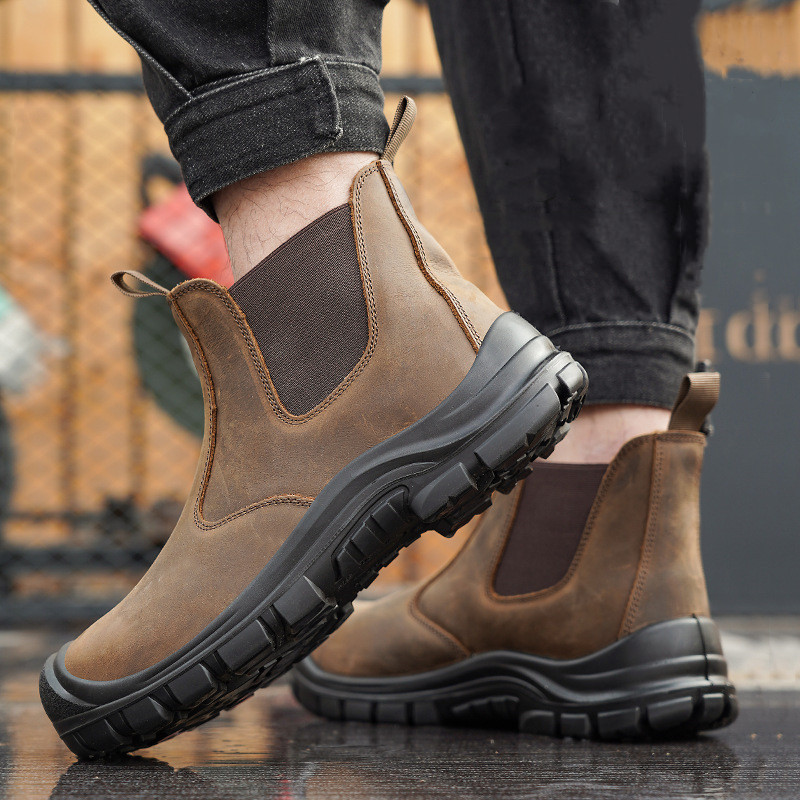 Büyük boy erkek moda çelik bur - Leatherwork Boots incelemesi ve fiyatı