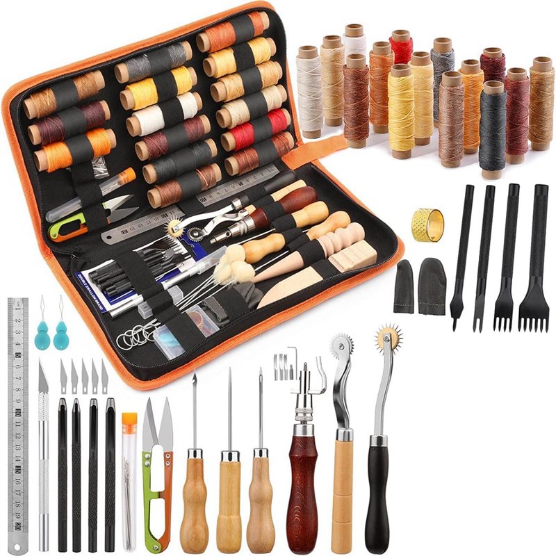 AB08-Deri İşleme Alet Seti 66  - Leatherwork Beginner Tools incelemesi ve fiyatı