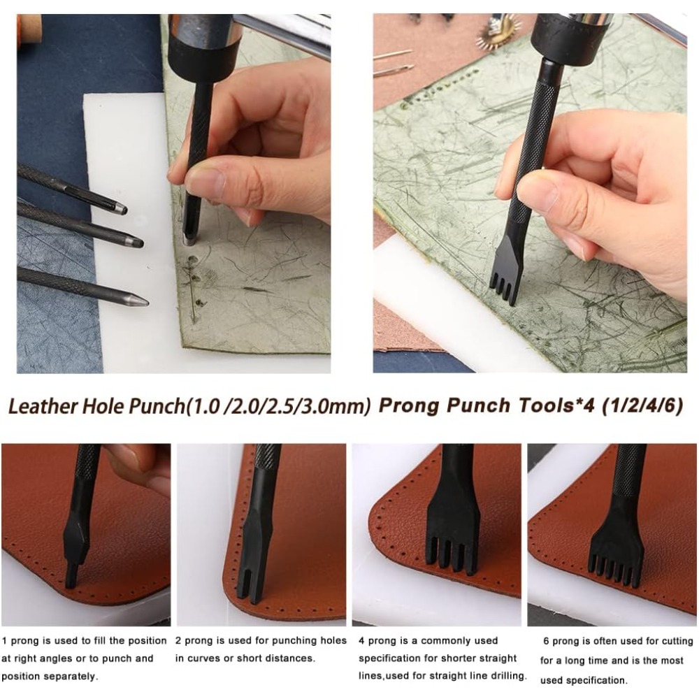Deri Çalışma Araçları Pratik D - Leatherwork Beginner Tools incelemesi ve fiyatı