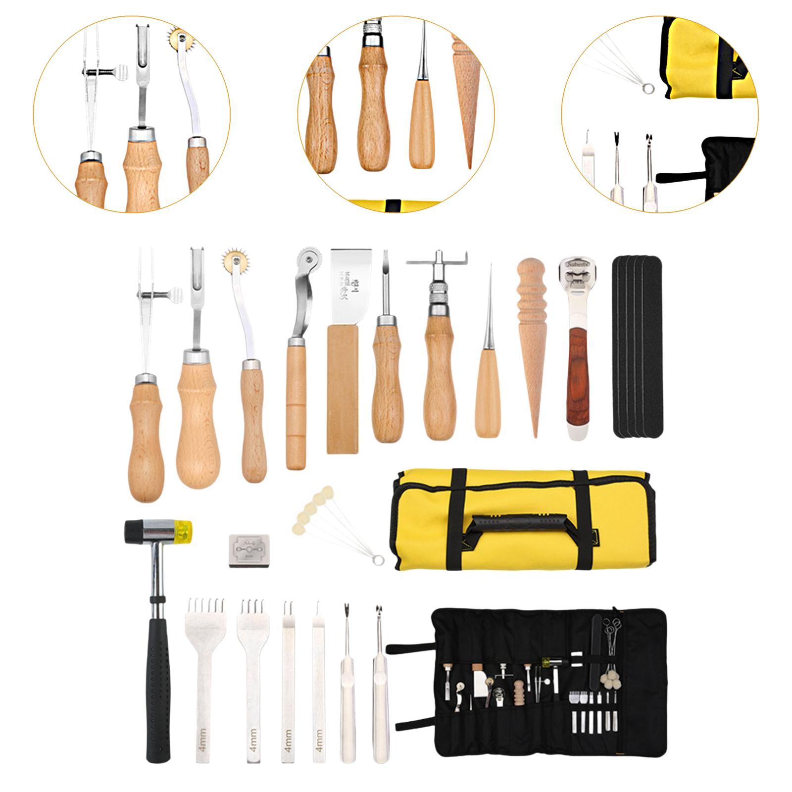 29x PU Deri İşleme Seti Ekipma - Leatherwork Beginner Tools incelemesi ve fiyatı